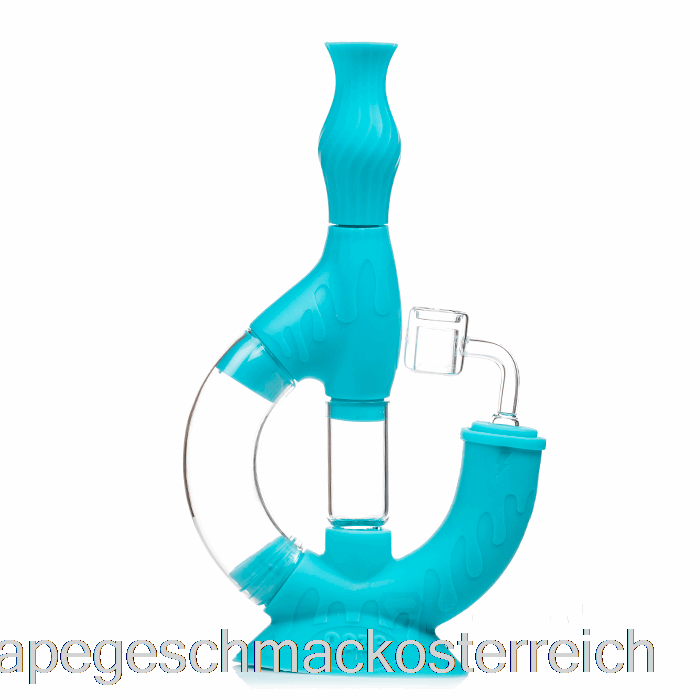Ooze Echo Silikon Wasserpfeife Rasta (grün / Rot / Gelb) Vape Geschmack